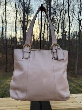 Coach Leather Tote in Blush